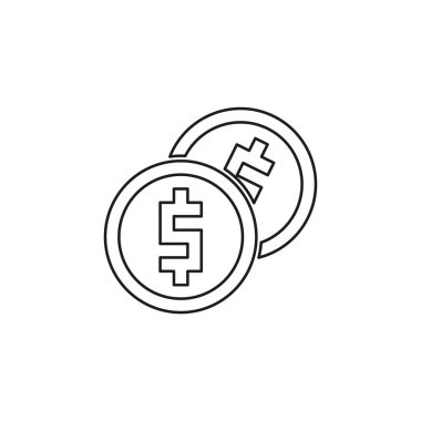 Vektör para Simgesi. Ödeme sistemi