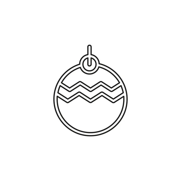 Icône décorations de Noël. Élément de logo — Image vectorielle