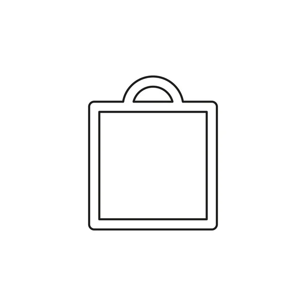 Icône du shopping, sac de mode vectoriel — Image vectorielle