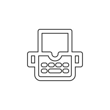 daktilo makinesi simgesi - tip harf makinesi