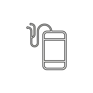 ses kulaklık ve mobil simge - müzik kulaklık