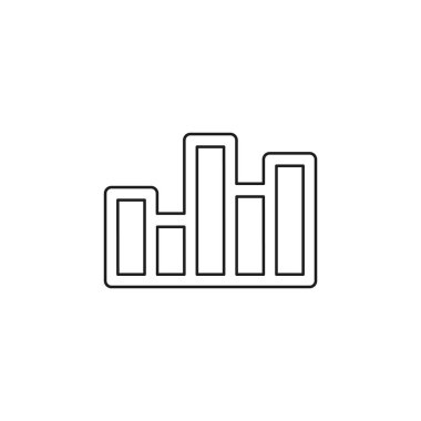 vektör çubuğu grafik illüstrasyon, iş grafiği.