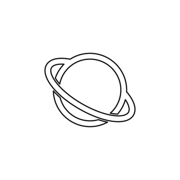 Vecteur saturne planète icône — Image vectorielle