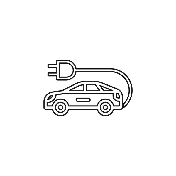 Εικονίδιο ηλεκτρικού αυτοκινήτου. Εικονογράφηση στοιχείου λογότυπου — Διανυσματικό Αρχείο