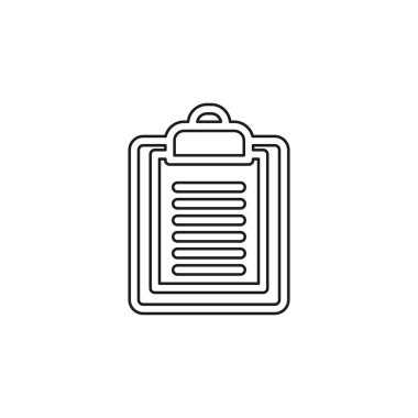 Liste simgesi olan pano.