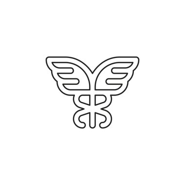 vektör caduceus sembolü - sağlık