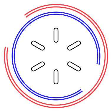 vektör yükleme işlemi - bilgisayar grafik sembolü izole edildi. İnce çizgi pictogram - düzenlenebilir çizgi vuruşu
