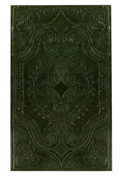 Antique Black Leather Book Cover — Stock Photo, Image