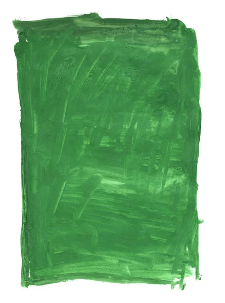 Pokój Zielony Prostokąt Streszczenie Malowane Białym Tle — Zdjęcie stockowe