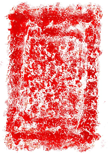 Hoja Papel Abstracto Fondo Manchado Con Pintura Roja —  Fotos de Stock