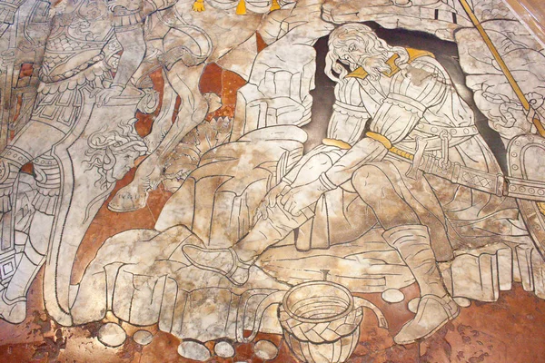 Вид Красивый Древний Город Каменной Стене — стоковое фото