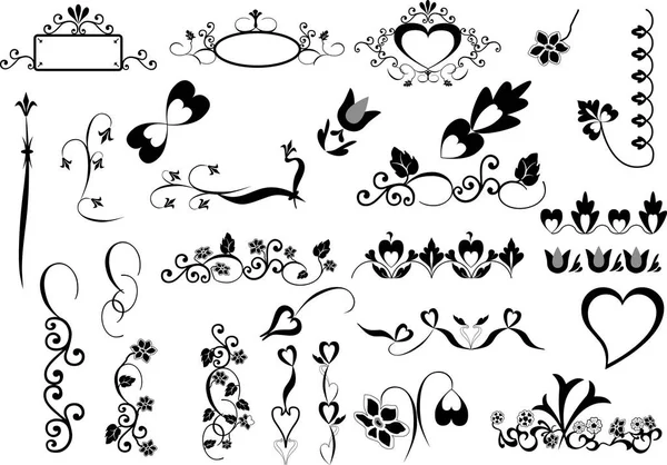 Beyaz arka plan üzerinde izole renkli tasarım öğeleri