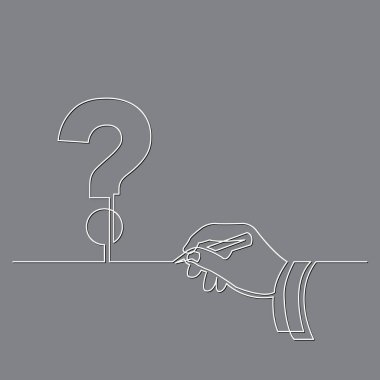 el çizimi bir soru, sürekli çizgi çizme