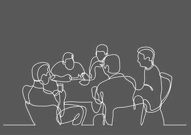 takım toplantısı sürekli çizgi çizme