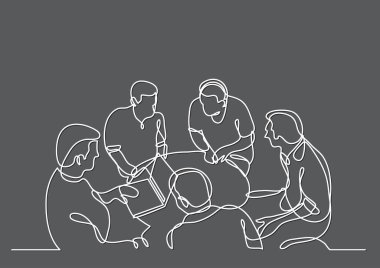 tartışırken iş sürekli çizgi çizme