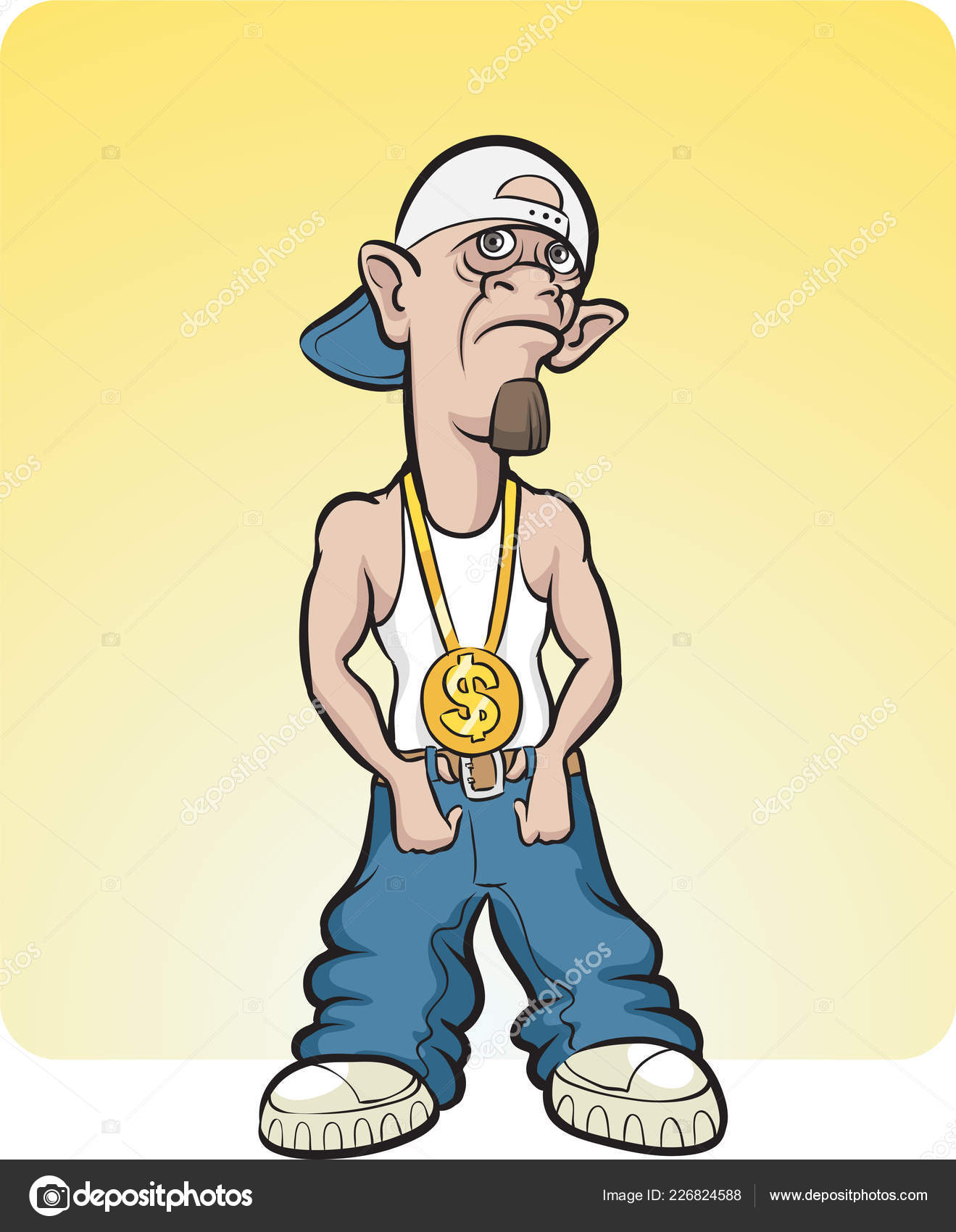 Vector Illustration Cartoon Hip Hop Performer Easy Edit Layered Vector  Stock Vector by ©OneLineStock 226824588, image size:1319x1700