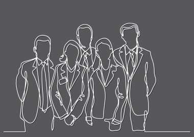 takım çalışanların sürekli çizgi çizme