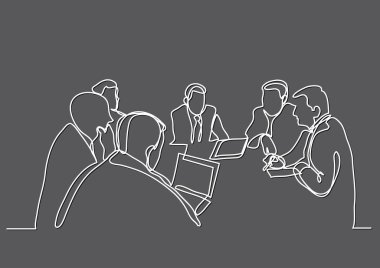 iş toplantısı, sürekli çizgi çizme