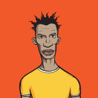 Siyah adam sarı t-shirt vektör Illustration. Kolay-kalite kaybı olmadan herhangi bir boyutta ölçeklendirilebilir katmanlı vektör Eps10 dosyasını düzenlemek. Yüksek çözünürlüklü raster Jpg dosya bulunur.