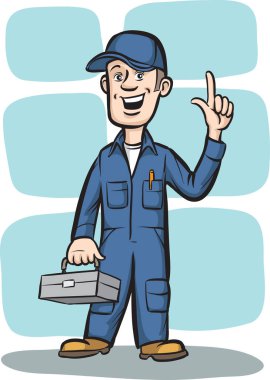 Vektör çizim karikatür tesisatçı toolbox ile. Kolay-kalite kaybı olmadan herhangi bir boyutta ölçeklendirilebilir katmanlı vektör Eps10 dosyasını düzenlemek. Yüksek çözünürlüklü raster Jpg dosya bulunur. 