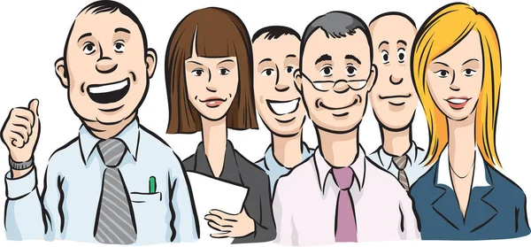 Vector Illustration Office People Crowd Easy Edit Layered Vector Eps10 — Stock Vector