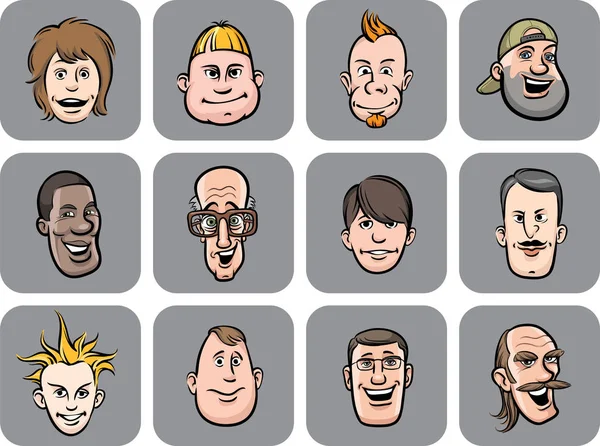 Komik karikatür yüzler vektör toplama vektör Illustration. Kolay-kalite kaybı olmadan herhangi bir boyutta ölçeklendirilebilir katmanlı vektör Eps10 dosyasını düzenlemek. Yüksek çözünürlüklü raster Jpg dosya bulunur.