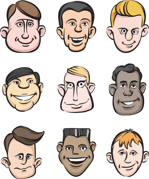 Vektör çizim komik adamlar yüzler. Kolay-kalite kaybı olmadan herhangi bir boyutta ölçeklendirilebilir katmanlı vektör Eps10 dosyasını düzenlemek. Yüksek çözünürlüklü raster Jpg dosya bulunur.