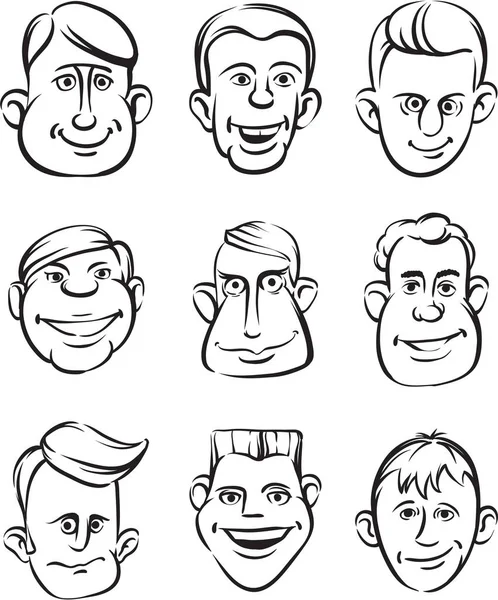 Komik karikatür yüzler vektör toplama vektör Illustration. Kolay-kalite kaybı olmadan herhangi bir boyutta ölçeklendirilebilir katmanlı vektör Eps10 dosyasını düzenlemek. Yüksek çözünürlüklü raster Jpg dosya bulunur.