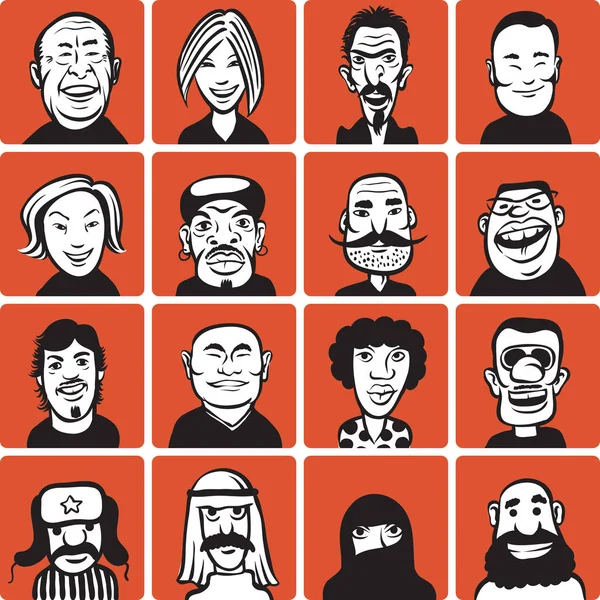 Vektör çizim doodle yüzler. Kolay-kalite kaybı olmadan herhangi bir boyutta ölçeklendirilebilir katmanlı vektör Eps10 dosyasını düzenlemek. Yüksek çözünürlüklü raster Jpg dosya bulunur. 