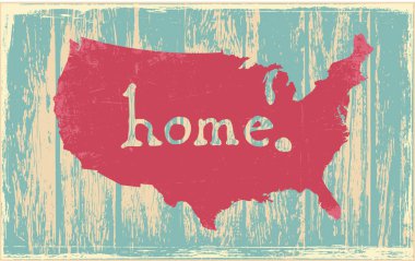 Amerika nostaljik rustik vintage devlet vektör işareti