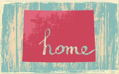 Colorado nostaljik rustik vintage devlet vektör işareti