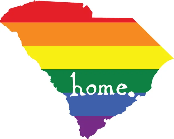 Arizona Gay Orgullo Vector Estado Signo — Vector de stock