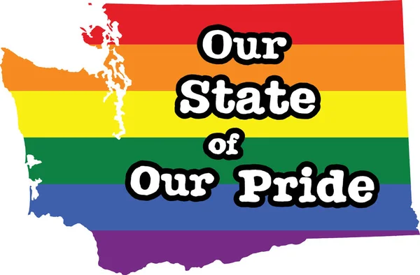 Ουάσιγκτον Gay Pride Διάνυσμα Μέλους Υπογράψει — Διανυσματικό Αρχείο