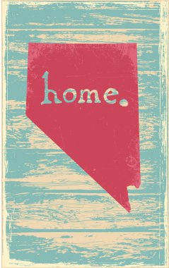 Nevada nostaljik rustik vintage devlet vektör işareti