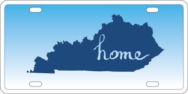 Kentucky eyalet plaka vektör
