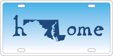 Maryland devlet plaka vektör