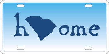 Güney Carolina Devlet plaka vektör