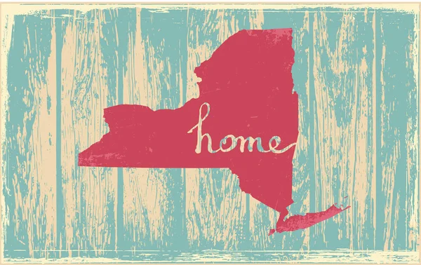 New York nostaljik rustik vintage devlet vektör işareti