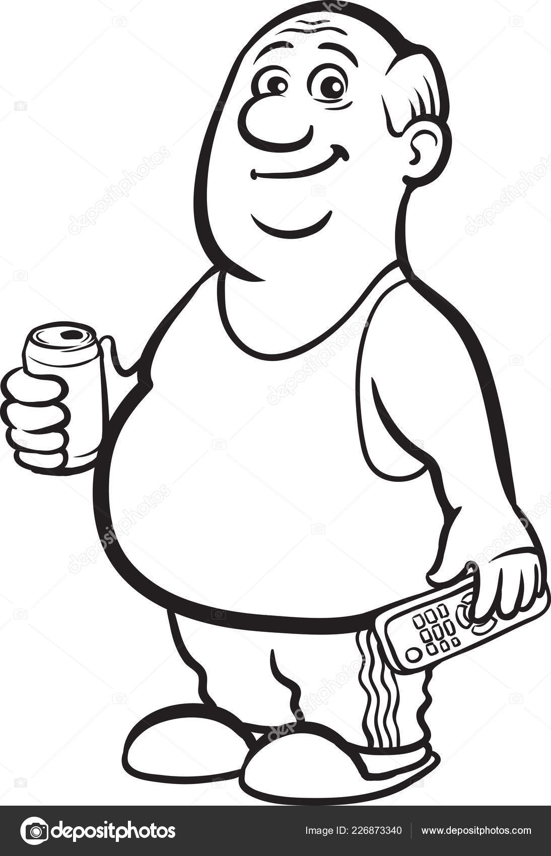 Whiteboard Drawing Cartoon Fat Retired Man Beer Can Remote Stock Vector Image by ©OneLineStock #226873340 Whiteboard Drawing Cartoon Fat Retired Man Beer Can Remote Stock Vector Image by ©OneLineStock #226873340
