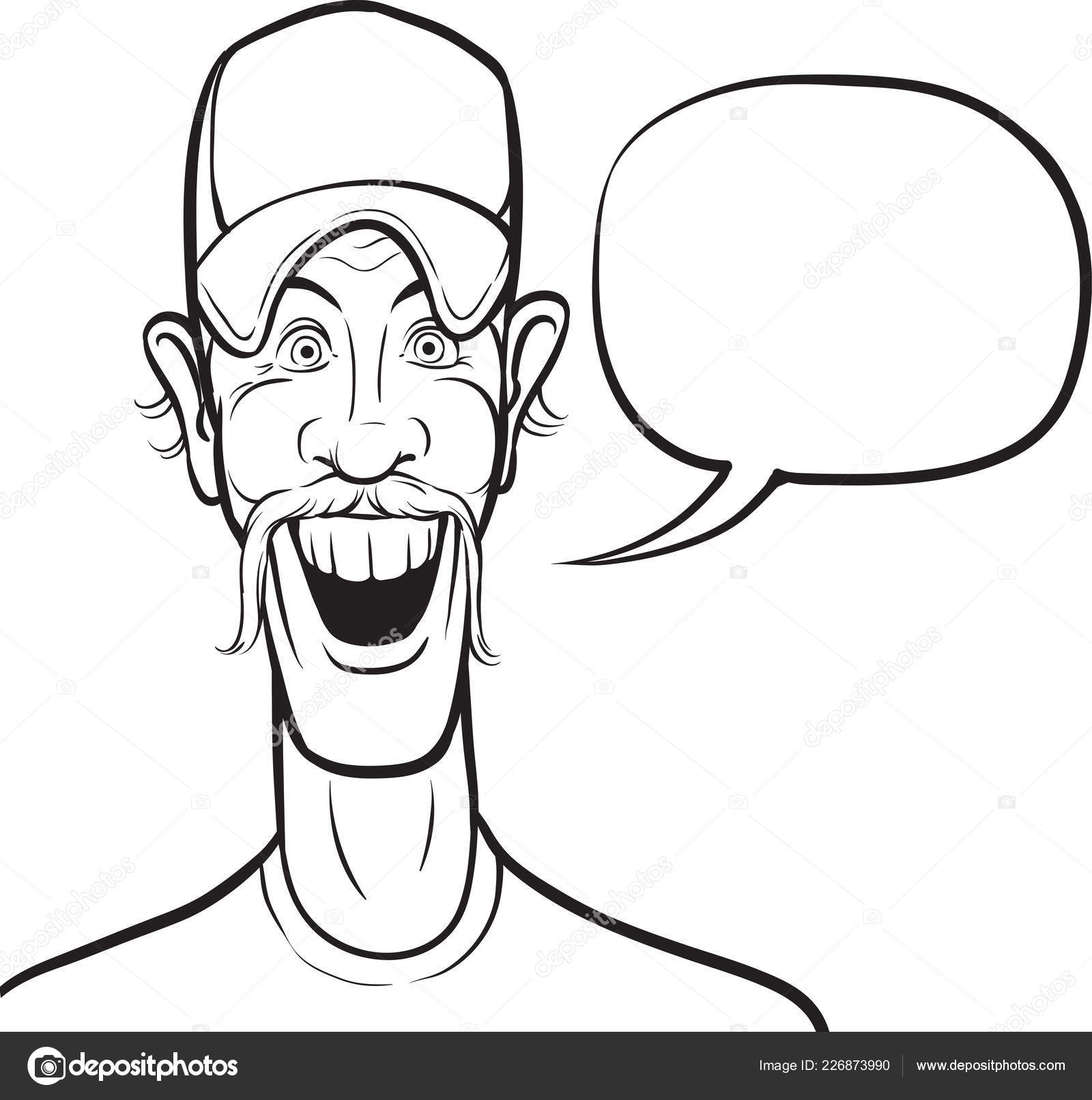Comic cartoon smiling man Vector Art Stock Images | Depositphotos