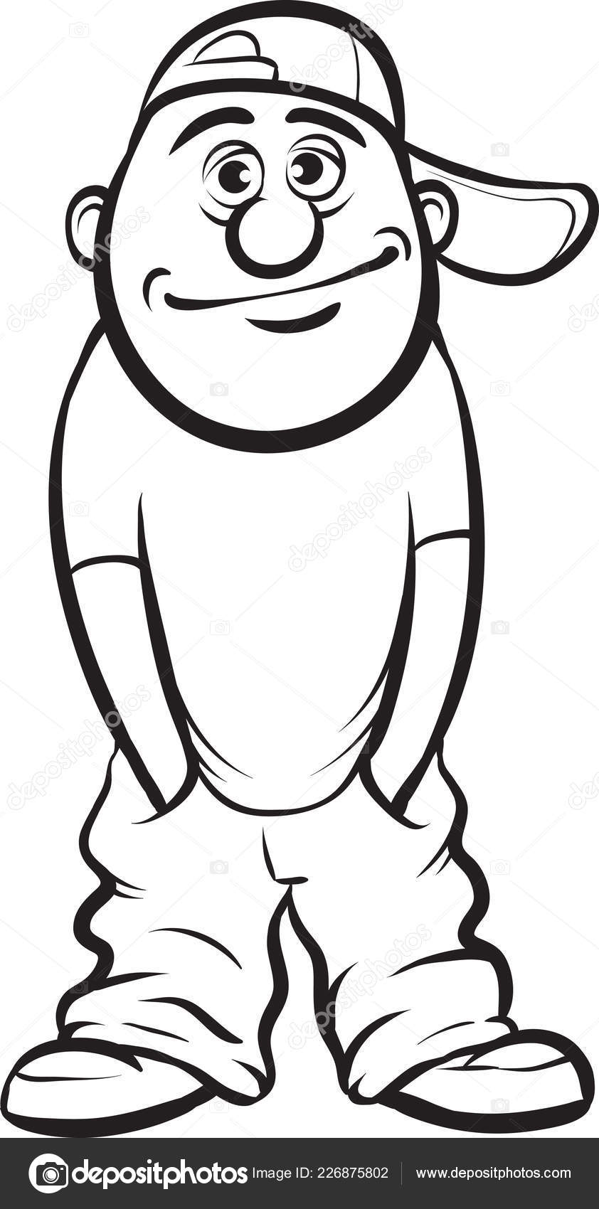 Tegning Hvite Plater Fyr Posete Jeans stockvektor © OneLineStock #226875802, image size:842x1700