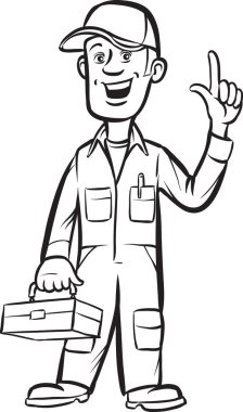 beyaz tahta çizim - karikatür tesisatçı toolbox ile