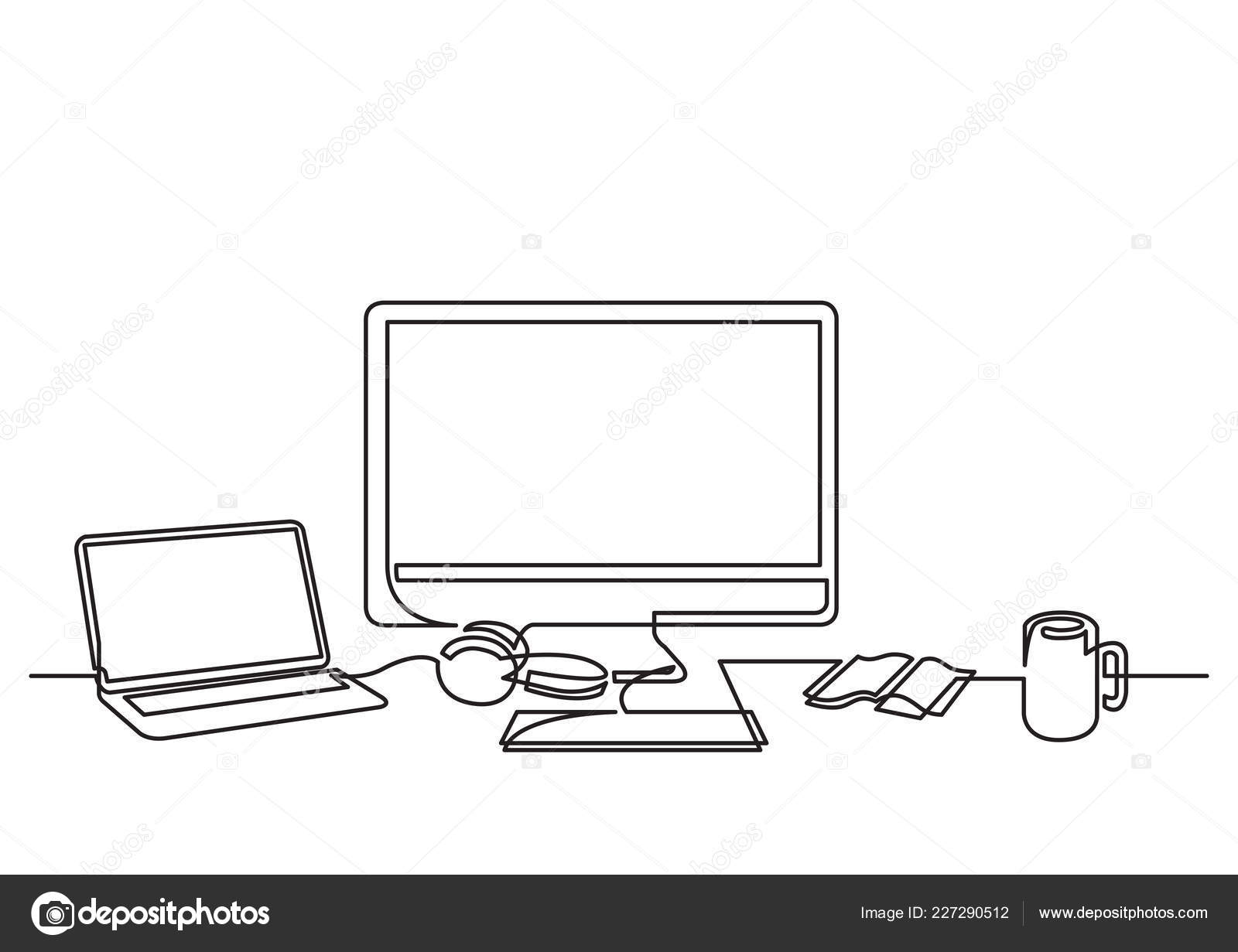 Drawings Drawing Of Mug Continuous Line Drawing Desktop