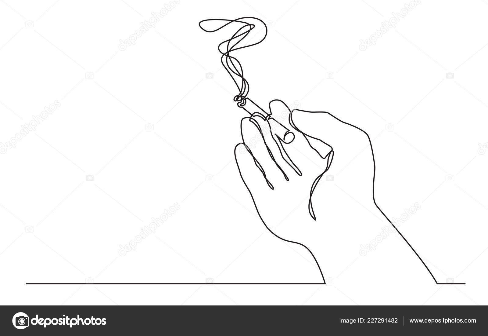 Cigarette Line Drawing Continuous Line Drawing Hand Holding Smoking Cigarette Stock Vector C One Line Man 227291482 Everyone wants to draw better, but some times the complicated nature of anatomy study can be overwhelming. cigarette line drawing continuous line drawing hand holding smoking cigarette stock vector c one line man 227291482