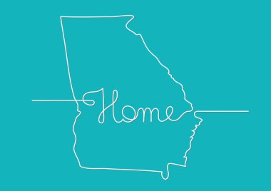 Georgia ev işareti sürekli çizgi çizme