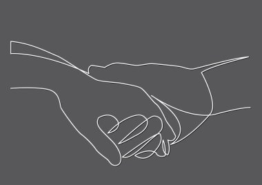 sürekli birlikte elele, çizim için