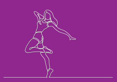 mutlu fitness kadının sürekli çizgi çizme
