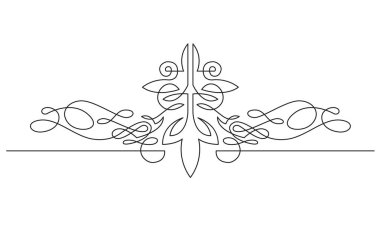 simetrik vignette afiş tasarım sürekli çizgi çizme