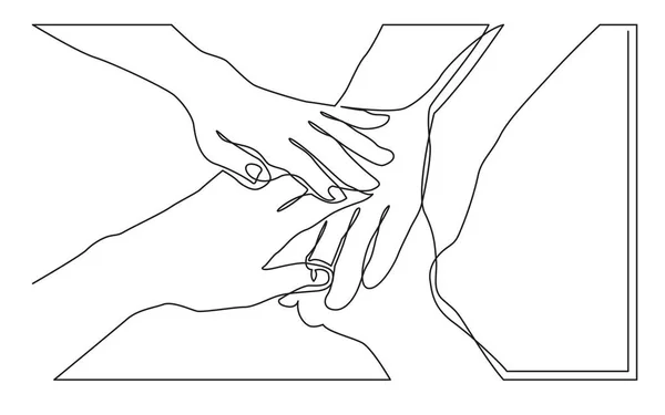 birlikte elele insanlar takımının sürekli çizgi çizme