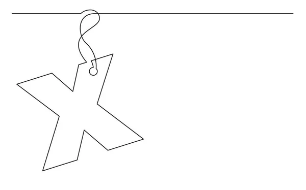 アルファベット文字ラベル デザインの連続線の描画 — ストックベクタ